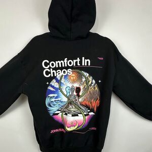 Black ‘Comfort in Chaos’ HoodieSweaters•Hoodies•Pants•Shirts•Shoes•Tops